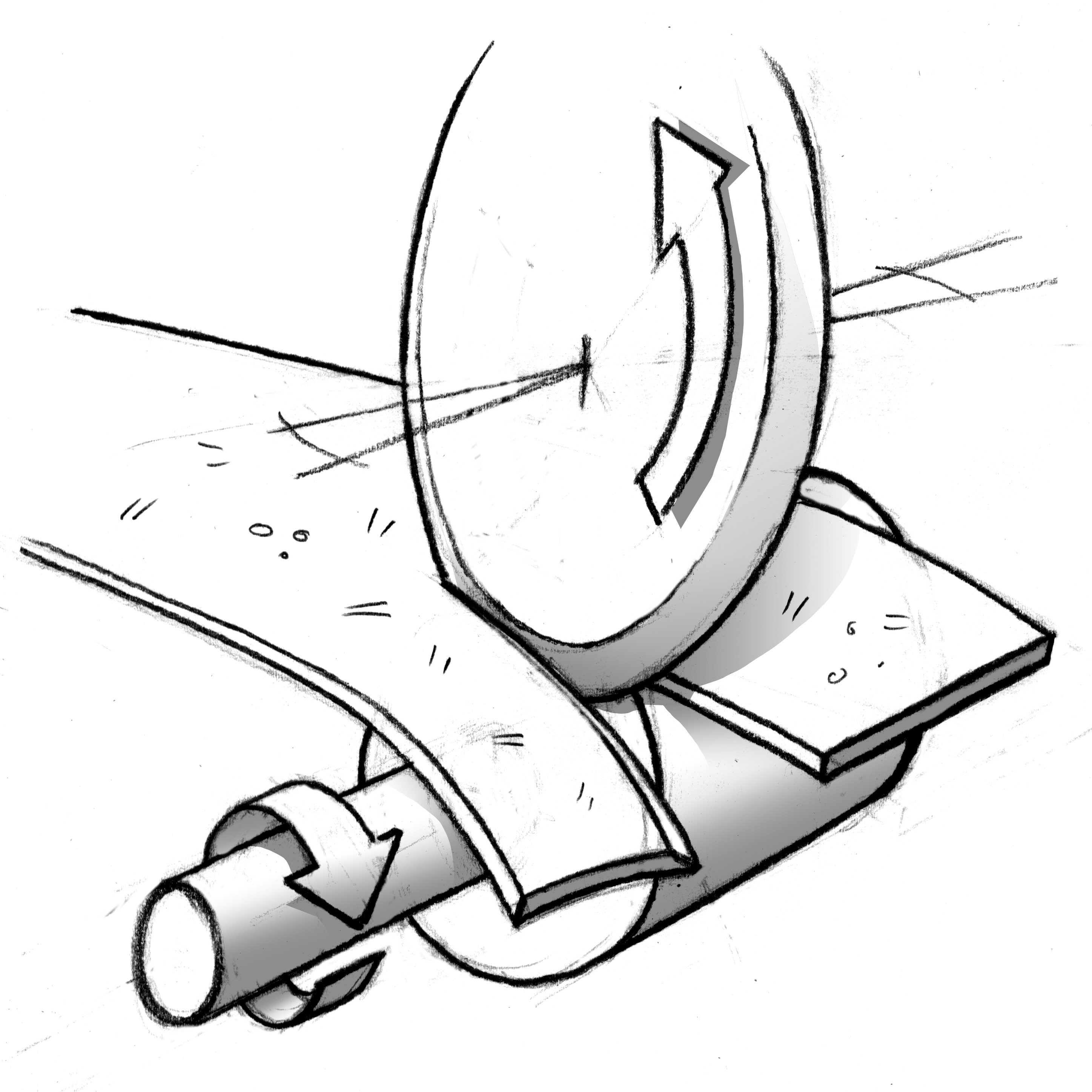 Schaar snijden met industriële circulaire messen